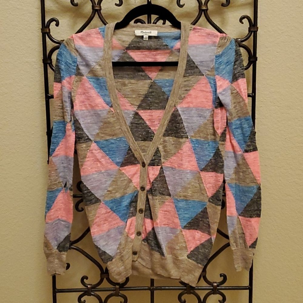 MADEWELL Argyle Sweater - Size XS